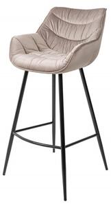 Barová židle DUTCH COMFORT šampaňská samet Nábytek | Jídelní prostory | Barové židle