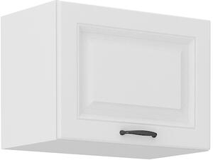 STOLARz 50 cm skříňka horní jednodveřová (otevírání nahoru) STILO II Barevné provedení STILO: Bílá / Bílá