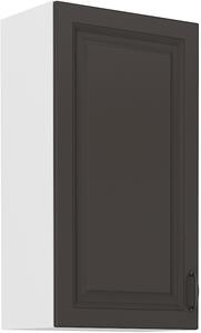 STL 50 cm skříňka horní jednodveřová STILO II (výška 90 cm) Barevné provedení STILO: Bílá / Jílově šedá