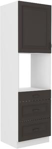 Vysoká skříňka pro vestavnou troubu Stilo 60 DPS-210 3S 1F Barva korpusu: Dub artisan, Barva dvířek: Clay Grey
