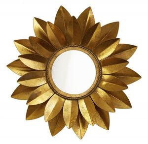 Zrcadlo SUNFLOWER 60 CM zlaté Zrcadla | Kulatá