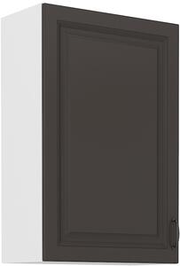 STL 60 cm skříňka horní jednodveřová STILO II (výška 90 cm) Barevné provedení STILO: Bílá / Jílově šedá