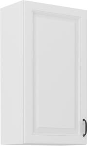 STL 50 cm skříňka horní jednodveřová STILO II (výška 90 cm) Barevné provedení STILO: Bílá / Jílově šedá