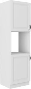 STOLARz 60 cm skříňka vysoká 2D na vestavnou troubu STILO II Barevné provedení STILO: Bílá / Bílá