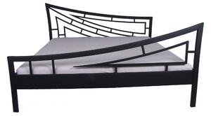 Nábytek ATIKA s.r.o. Kovová postel SHAPE Povrchová úprava: stříbrná RAL 9006, Rozměr: 200 x 200 cm