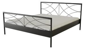 Nábytek ATIKA s.r.o. Kovová postel Bow Povrchová úprava: černá, Rozměr: 180 x 200 cm