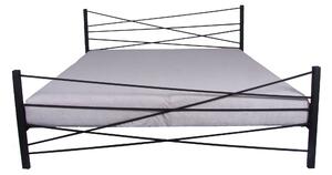Nábytek ATIKA s.r.o. Kovová postel LINE Povrchová úprava: černá, Rozměr: 160 x 200 cm
