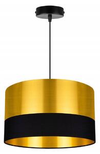 Závěsné svítidlo Golden, 1x zlaté textilní stínítko (výběr ze 2 barev), (výběr ze 2 barev konstrukce), (fi 35cm)