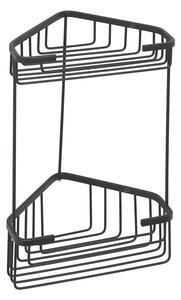 Gedy Sapho, SMART dvoupatrová rohová police 200x325x151mm, černá matt