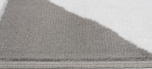 Chemex Kusový koberec Maya - trojúhelníky 1 - bílý/šedý Rozměr koberce: 80x150 cm