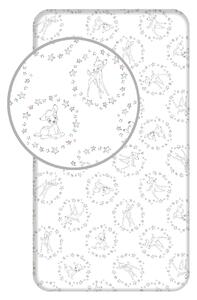 Jerry Fabrics Bavlněné napínací prostěradlo 90x200 + 25 cm - Bambi 