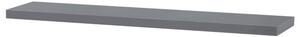 Nástěnná police šedá P-002 GREY lesk