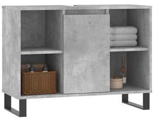 Koupelnová skříňka betonově šedá 80x33x60 cm kompozitní dřevo