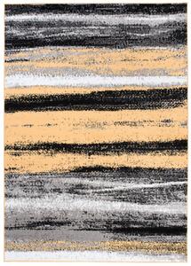 Chemex Kusový koberec Maya - pruhy 1 - šedý/žlutý Rozměr koberce: 80x150 cm