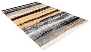 Chemex Kusový koberec Maya - pruhy 1 - šedý/žlutý Rozměr koberce: 80x150 cm