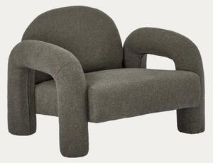 Křeslo SEDIA TEDDY BOUCLÉ ​​hnědé 778155
