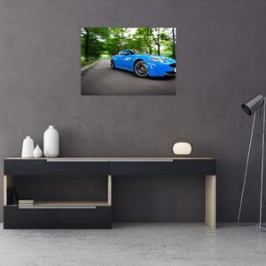 Skleněný obraz - Závodní auto (70x50 cm)