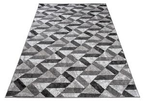 Chemex Kusový koberec Maya - vlnky 1 - šedý/bílý Rozměr koberce: 80x150 cm