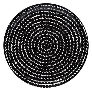 Marimekko Podnos Räsymatto 31cm, černobílý