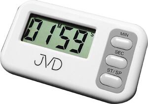 Bílá jednoduchá digitální minutka JVD DM62 s magnetem na připevnění