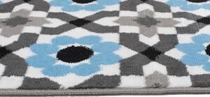 Chemex Kusový koberec Maya - květiny 1 - šedý/modrý Rozměr koberce: 80x150 cm