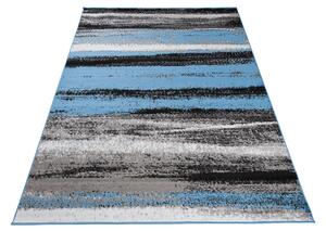 Chemex Kusový koberec Maya - pruhy 1 - šedý/modrý Rozměr koberce: 80x150 cm