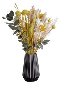 RIFFLE Váza 13,5 cm - černá