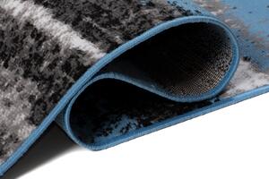 Makro Abra Kusový koberec moderní MAYA Pruhy Q542A modrý šedý Rozměr: 140x200 cm