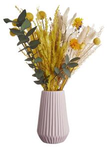 RIFFLE Váza 13,5 cm - sv.růžová