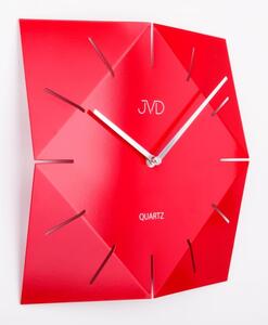 Luxusní červené designové hranaté hodiny JVD HB21.1