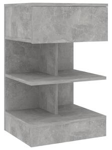 Noční stolek betonově šedý 40 x 35 x 65 cm dřevotříska