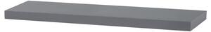 Nástěnná police šedá P-005 GREY lesk