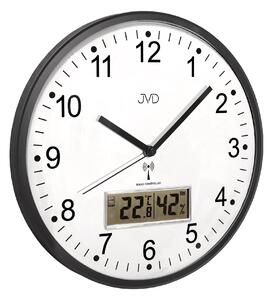 Přesné rádiem řízené nástěnné hodiny JVD RH78.2 (s teploměrem a vlhkoměrem)