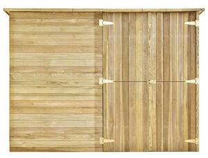 Zahradní domek / kůlna 232 x 110 x 170 cm impregnovaná borovice