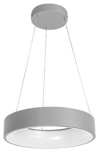 Rabalux 3929 ADELINE - LED závěsné svítidlo v šedé barvě, stmívatelné ovladačem, 24W, 3000 - 6000K, Ø 45cm (LED moderní kulaté svítidlo se změnou barvy světla)