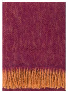 Mohérová deka Revontuli 130x170, červeno-oranžová