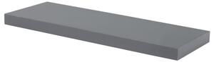 Nástěnná police šedá P-001 GREY lesk