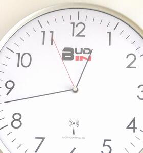 Klenoty Budín Stříbrné rádiem řízené nástěnné hodiny BUD-IN C1703.1 (Klenoty Budín Stříbrné rádiem řízené nástěnné hodiny BUD-IN C1703.1)