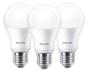 Sada 3x LED Žárovka Philips E27/9W/230V 2700K