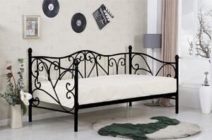Kovová postel SUMATRA 90x200 černá