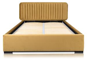 Čalouněná postel 140x200 cm Aria (žlutá). 1041780