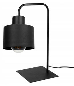 Stolní lampa Panta, 1x černé kovové stínítko, (výběr ze 2 barev uchycení)