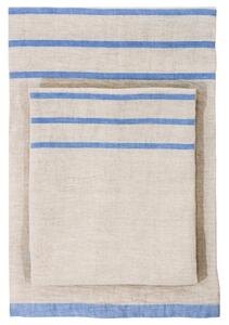 Lněný ručník Usva, len-svěle modrý, Rozměry 95x180 cm
