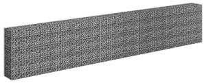 Gabionový vyvýšený záhon pozinkovaná ocel 450 x 30 x 90 cm