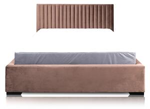 Čalouněná postel 160x200 cm Veggie (hnědá). 1036142