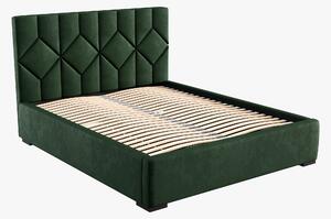 Čalouněná postel 140x200 cm Veggie 1 (zelená). Vlastní profesionální přeprava až k Vám domů 1041835