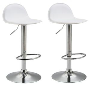 2 ks / set barová židle Lana V2 syntetická kůže, bílá