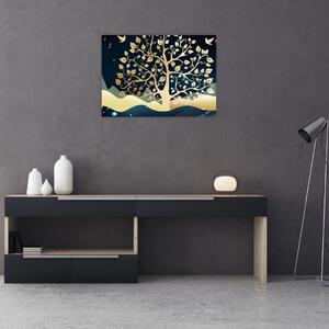 Obraz zlatého stromu (70x50 cm)