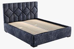 Čalouněná postel 160x200 cm Veggie 1 (modrá barevná). 1036152
