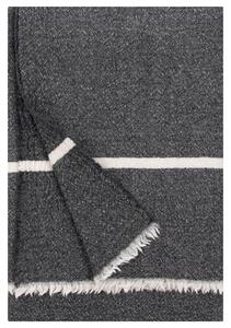 Merino deka Tanhu 140x180, tmavě šedo-bílá